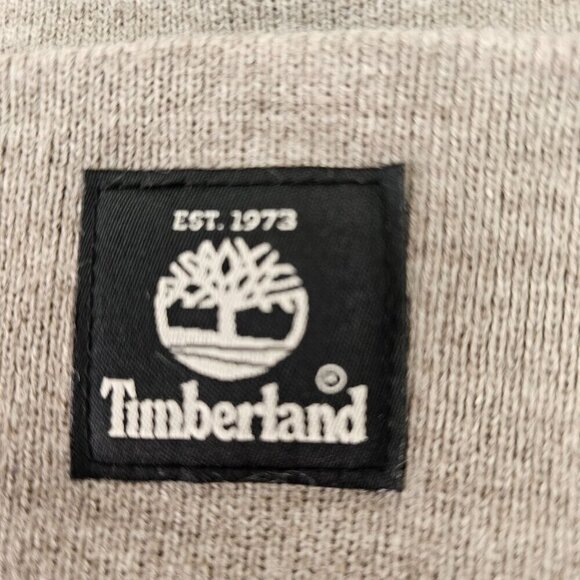 Timberland Double-layer Knit Beanie Soft Tan Acrylic Yarn Fold-up Cuff Unisex OS - Picture 2 of 7